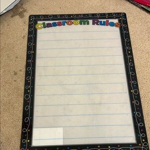 Colorful Classroom Dry Erase Board